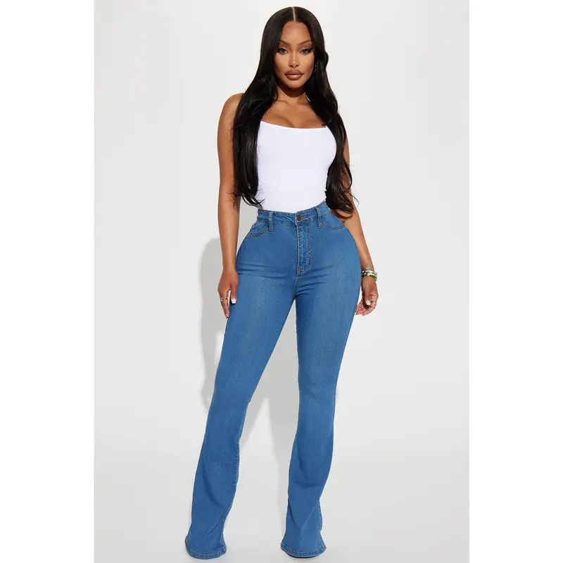 Deep In My Soul Flare Jeans - Medium Blue Wash