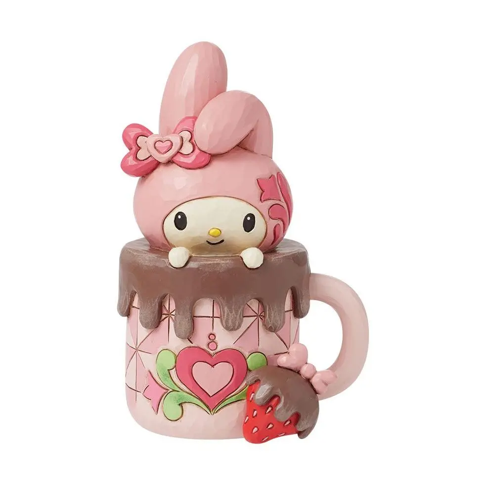 Jim Shore Sanrio My Melody Hot Cocoa Figurine 5in H