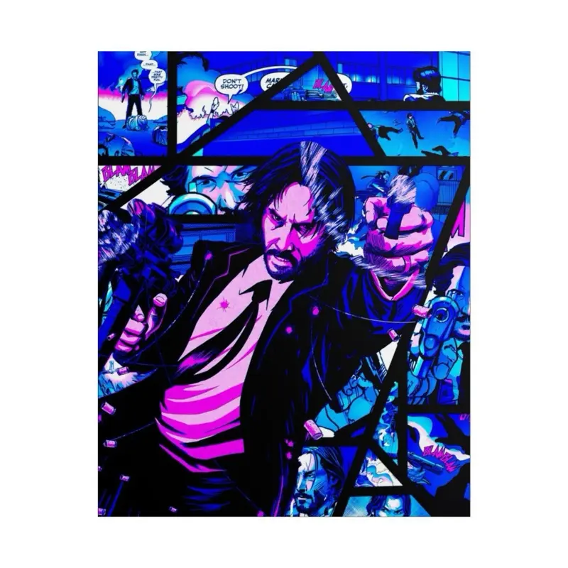 John Wick Poster Based on the Comic Books K - Vibrant Artwork Inspired by Popular Comics Series prints for your wall
