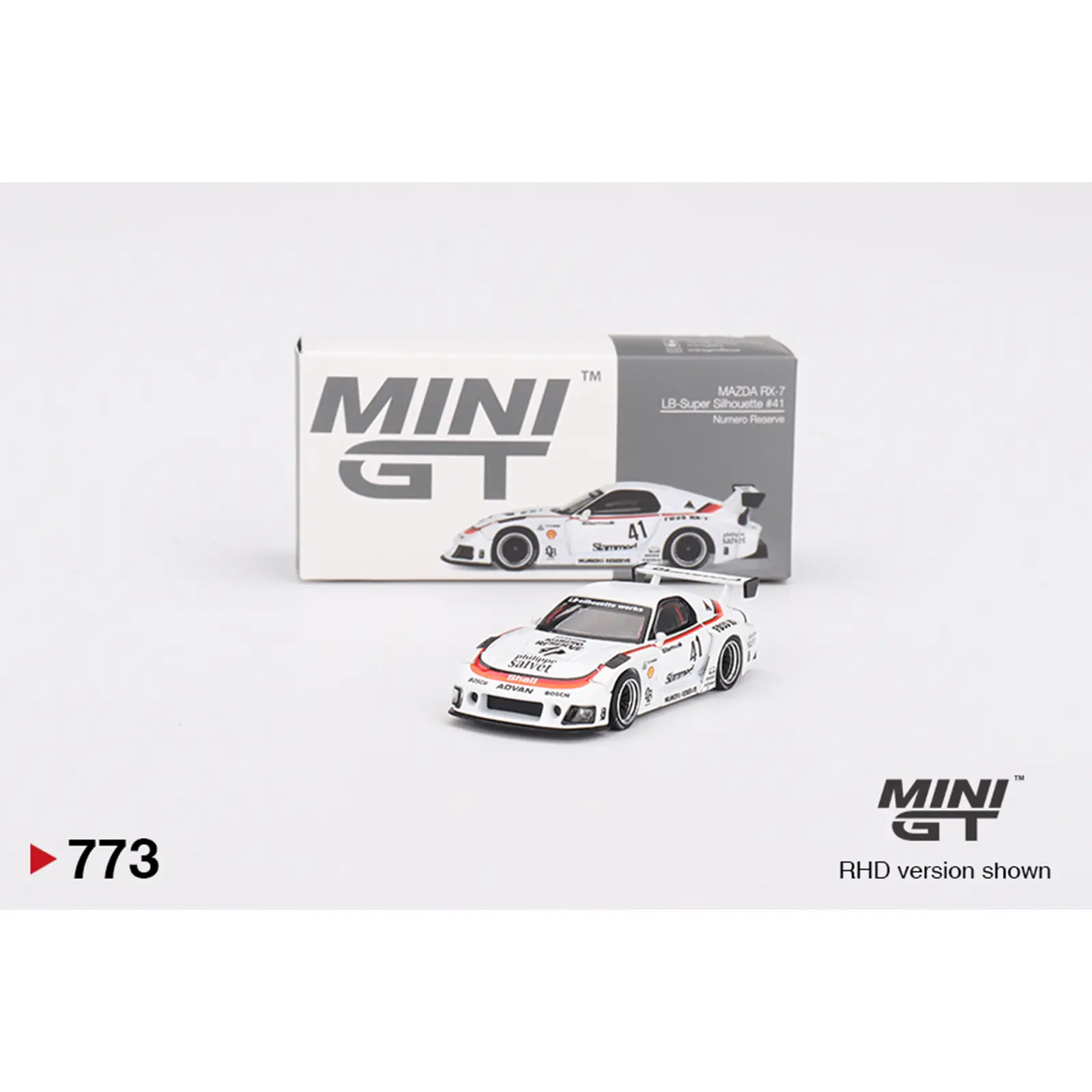 Mini GT Mazda RX-7 LB-Super Silhouette #41 Numero Reserve (773), 1:64 Scale, Diecast Model Car