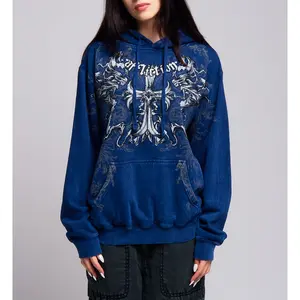 Affliction Women's Oversized Pullover Hoodie Jump