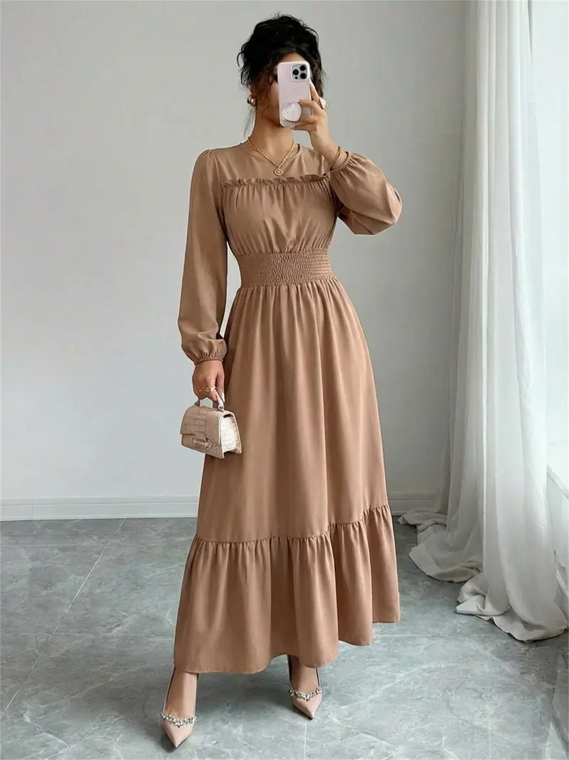 fall color midi dress Elodie Midi Dress Navy/Rose / M