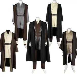 Anakin Cosplay Obi Costume Wan Knight Disguise Adults Men Clothing Disguise Halloween Carnival Part Suit