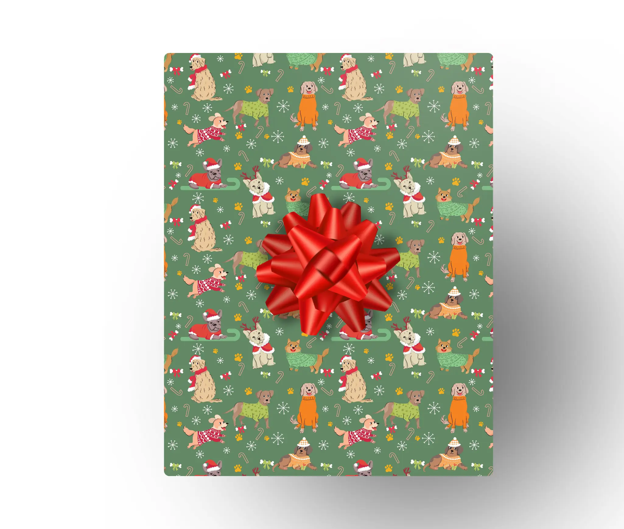 Best Friends Animal Society Wrapping Paper - 100% Recyclable and Compostable - PUGly Sweater Contest