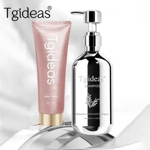 Tgideas Rosemary Amino Acid Shampoo + Keratin Hair Mask | Oil Cleansing, Restorative & Hydrating Foam | Strengthens Follicles, Revitalizes Growth, Calms Scalp, Reduces Frizz & Hair Loss,Promotes Hair Growth