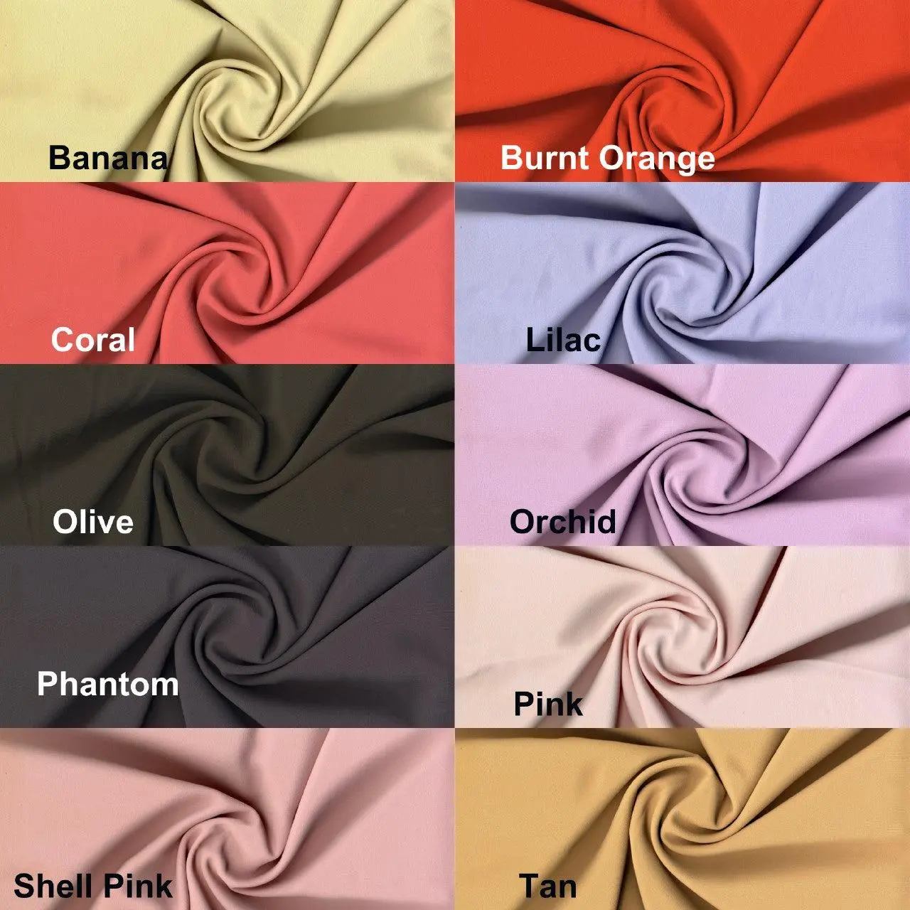 Crepe Twill Nova Fabric by the Yard, Woven Textured Sewing Fabric for Prom Dress, Pants, Bridal, Crafts, Easy to Cut and Sew, Luxury Matte