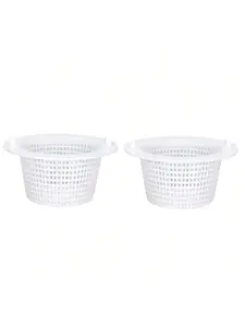 【Christmas Gift】2 Pcs Skimmer Baskets,Above Ground Swimming Pool Filter Basket,Above Ground Pool Skimmer Basket With Handle,Swimming Pool Replacement Parts Compatible With SP1091WM