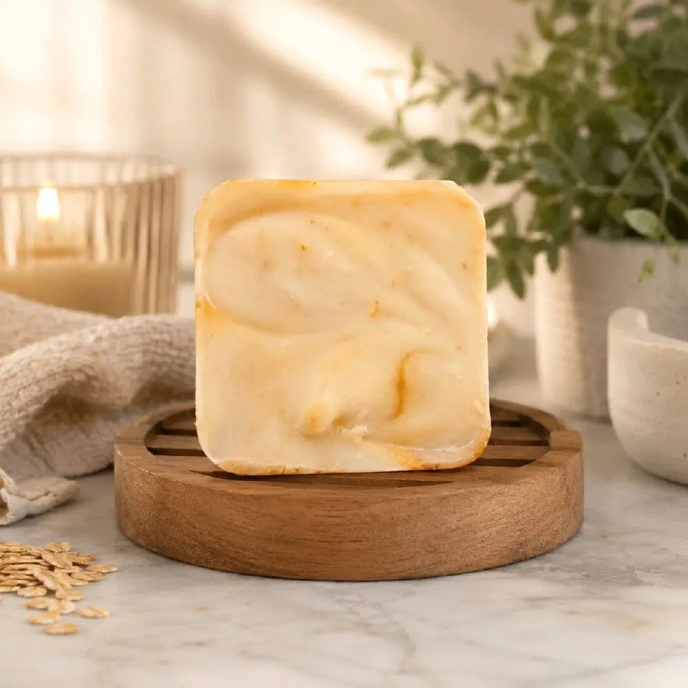 Turmeric Mini Bar | Unscented Handmade Soap | Natural Soap with Turmeric, Colloidal Oatmeal & Kaolin Clay | Travel Soap | Guest Soap