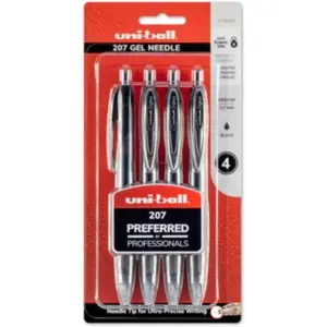 Uni-ball UBC1738430 0.7 mm 207 Needlepoint Pen Needle - Pack of 4