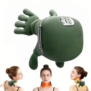 USB rechargeable neck and shoulder heating massager, electric massager, 4D simulated hand massager, neck trapezius massager, as well as kneading and massaging of shoulders and legs, Usb Rechargeable Massagers. Christmas gifts, New Year gifts