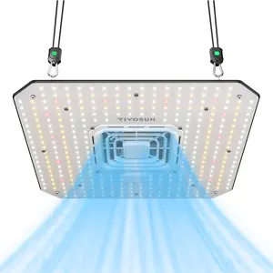 VIVOSUN AeroLight A100SE, LED Grow Light 100W with Integrated Circulation Fan,Used with Growhub Controller E42A/E25,for 2x2/3x3 Grow Tent