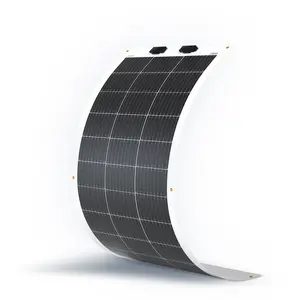 Renogy Flexible Solar Panel 100 Watt 12 Volt Monocrystalline Semi-Flexible Bendable Mono Off-Grid Charger for Marine RV Cabin Van Car Uneven Surfaces