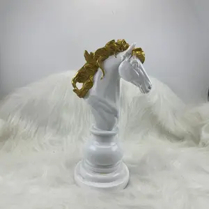 Luxury Gold Chess Set, European Style King Queen Pieces, Living Room Study Desk Decorative Artifacts, Elegant Chess Accessories