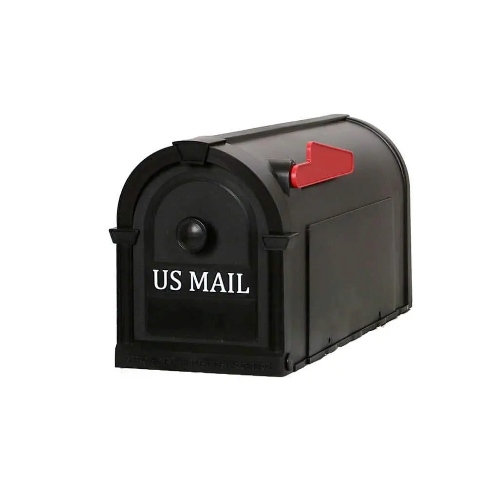 Ambrose Black Post Mount Mailbox Ambrose Black Post Mount Mailbox