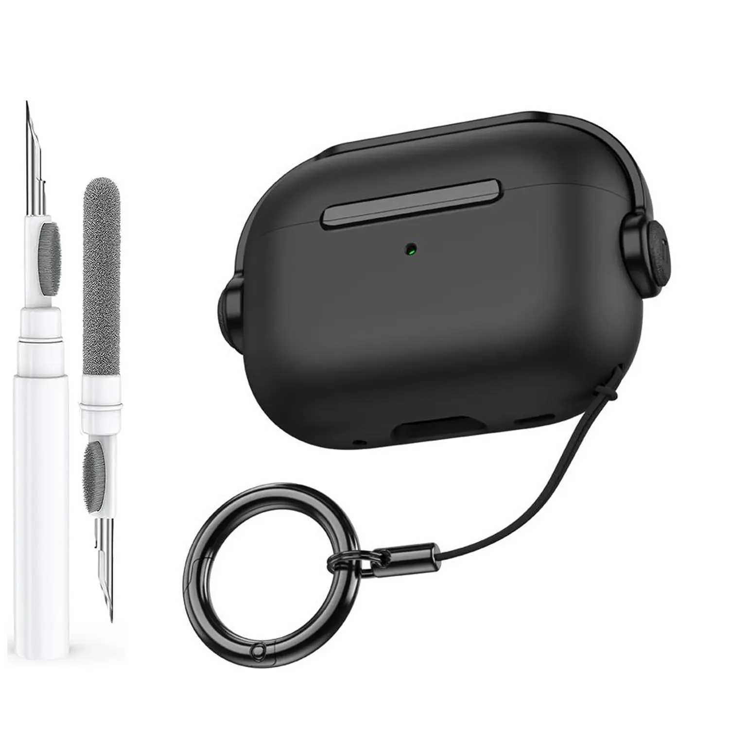 Case for AirPods Pro 2 2022 with Secure Lock, Protective Shockproof Cover for Apple Airpods Pro 2nd Generation with Cleaning Kit Protection Headphone Bag Earphone Protective Cover