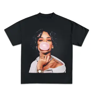 Rihanna's Big Face T-Shirt - 90s Vintage Booteg Style Rap T-Shirt, Graphic Retro Tee For Man And Women