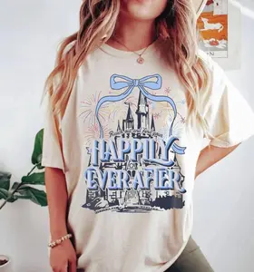 Reach Out And Find Your Happily Ever After Shirt, WDW Theme Park Shirt, Magic Kingdom Fireworks Shirt, Coquette Bow Shirt