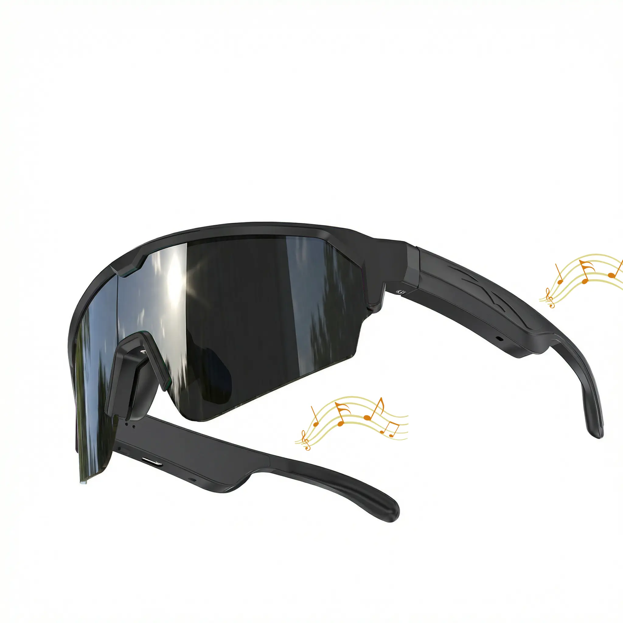 Smart Glasses, Polarized Bluetooth Cycling glasses, Built-in Mic & Speakers, Voice Assistant, UV Protection, Audio Sunglasses with magnetic lens, Wearable bluetooth glasses, Christmas Gift for men/Women
