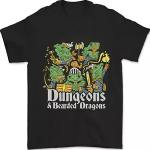 Dungeons & Dragons Role Play Games RPG Mens T-Shirt 100% Cotton
