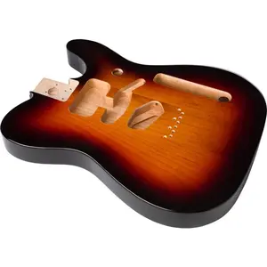 Genuine Fender Deluxe Series Telecaster SSH Body Modern Bridge, 3-TONE SUNBURST