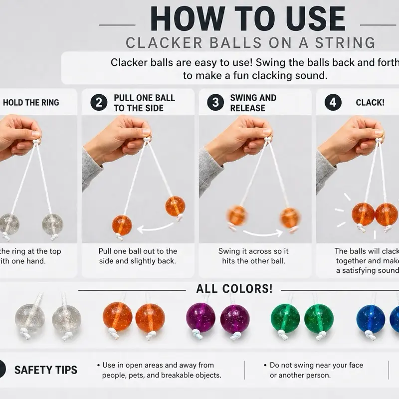 Clacker Balls on a String - Fun Clacking Noise Toy for All Ages - Stress Relief Fidget Toy in Different Colors - Perfect for Kids and Adults - TikTok Shop Clacker Balls on a String - Fun Clacking Noise Toy for All Ages - Stress Relief Fidget Toy in Different Colors - Perfect for Kids and Adults - TikTok Shop