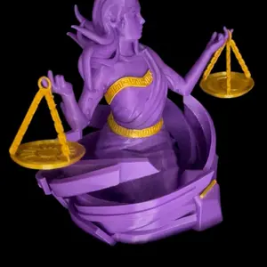 Libra Zodiac Statue – 3D Printed Horoscope Decor