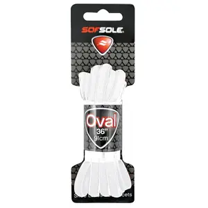 Sof Sole Athletic Oval Shoe Laces - White