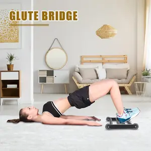 Multi-Functional Glute Ham Glider with Smooth Wheels and V-Bar, for Hamstring Curls, Ab Workouts and Core Strength Training