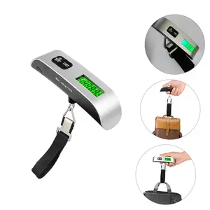 travel Luggage Scale, Portable Digital Hanging Baggage Scale for Travel, Suitcase Weight Scale with Rubber Paint, 110 Pounds, Battery Included