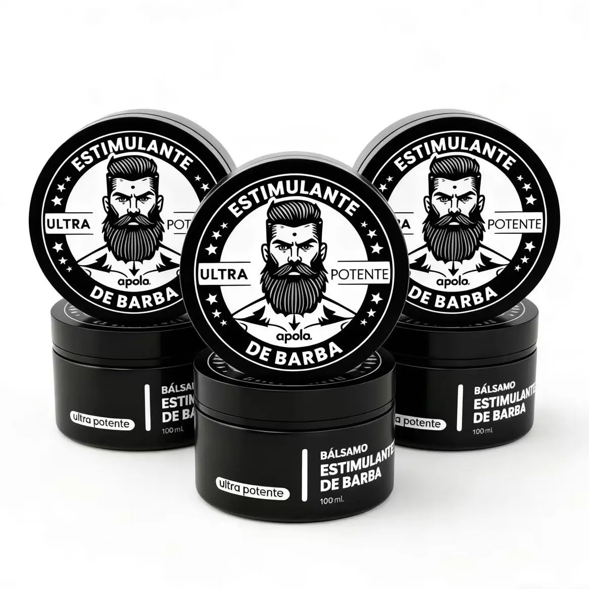 Apolo Men’s Daily Beard Growth Cream - Ultra Potent Minoxidil Formula, Non-Greasy Dry Texture, Hair Products for Thickening & Comfort