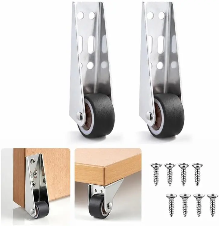 4 PCS Vertical Track Roller Wheel, Heavy Duty Sliding Door Bottom Guide Roller, Load-Bearing Anti-Sag Sliding Door Bottom Rollers, Heavy Duty Sliding Door Bottom Guide #SohoChic