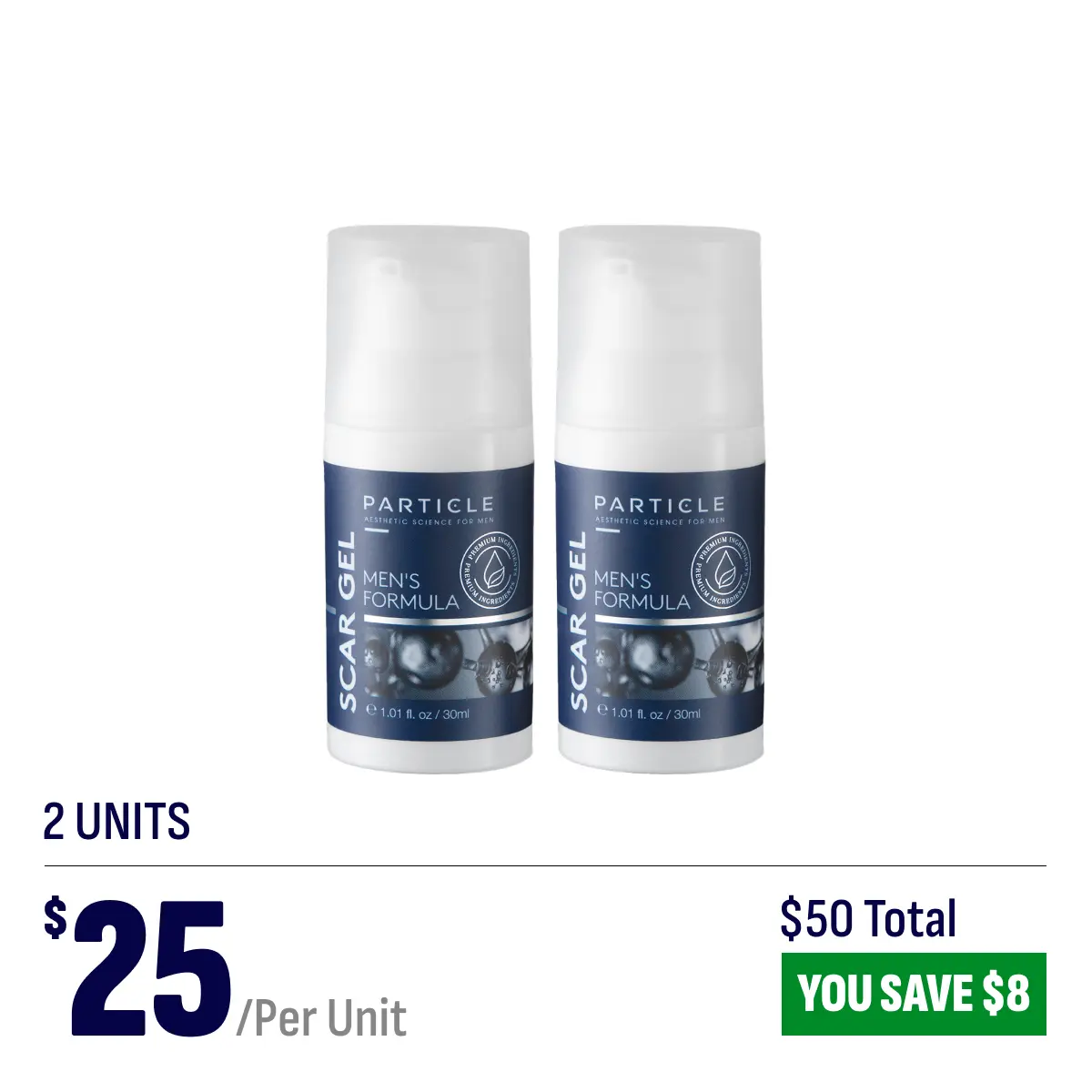 2 bottles of the top silicone scar gel for men