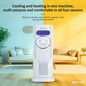 Multifunctional ice crystal fan, dual cooling and heating. It blows soft cool air with ice crystals in summer, and heats the whole room with one key in winter. Quiet operation and remote control, perfect for all-season use.