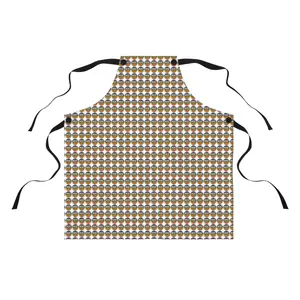 400 Proud Apron (AOP) - Beaded Design, Adjustable Straps, Versatile Use, Ideal for Cooking and Crafting