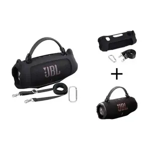 for JBL Charge 6 Waterproof Portable Bluetooth Speaker Silicone Case,Soft Protective Sleeve Cover with Shoulder Strap for JBL Charge 6 Speaker，This product comes with a protective case and a speaker.  Outdoor speaker 1m drop proof Pool part