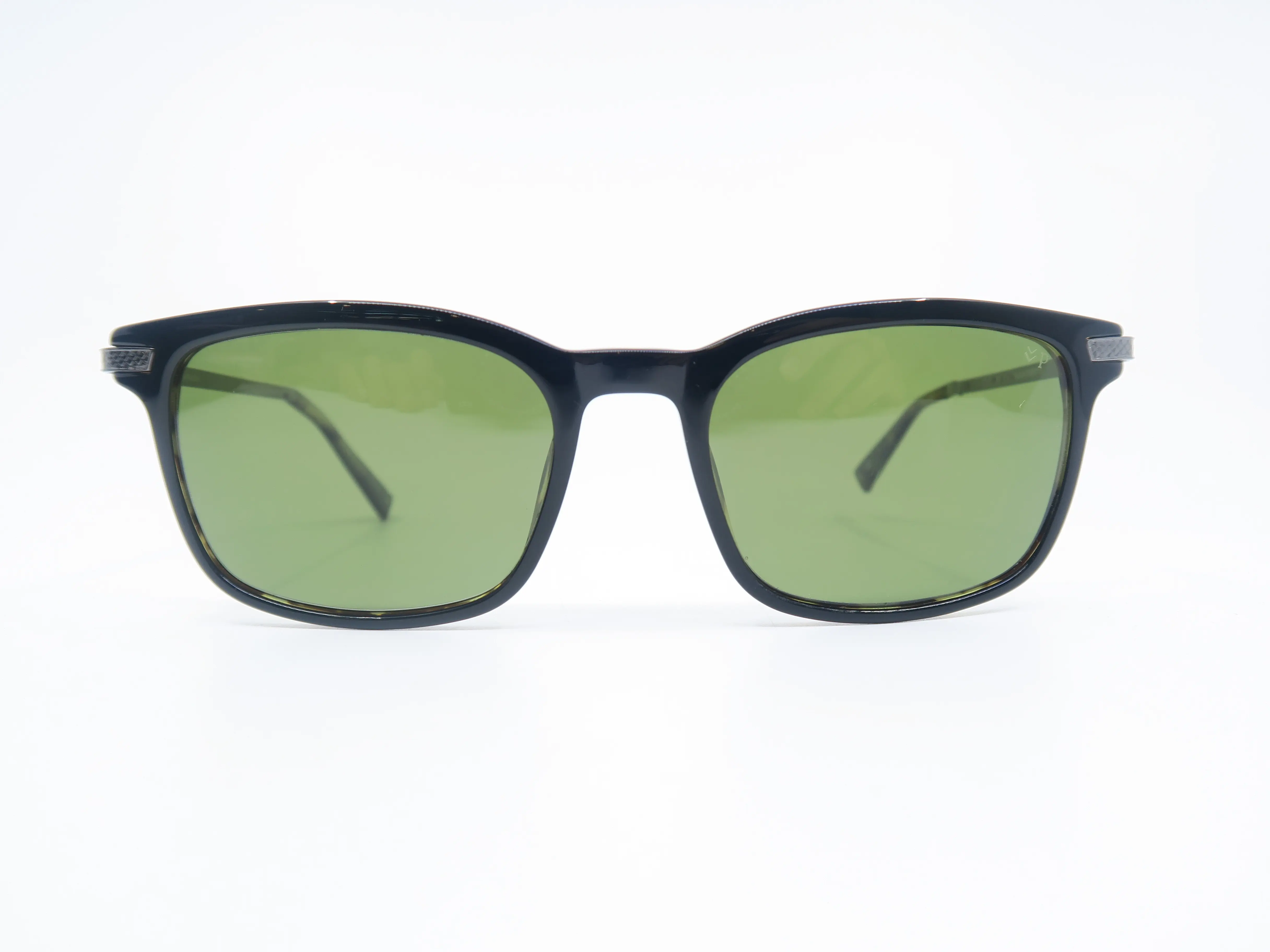 John Varvatos V539 55mm Black and Tortoise Designer Sunglasses - Elevate Your Style, Black-Rimmed, Broad Spectrum UV Protection, Chic, Contemporary Fashion Men's Sunglasses, Black-Rimmed Men's Sunglasses