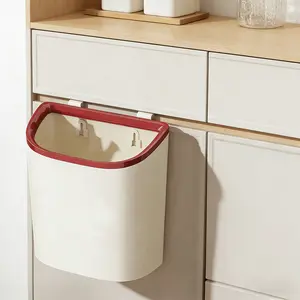2.91gal Wall-Mounted Kitchen Trash Can, Kitchen Compost Bin, Slim Kitchen Waste Bin, Square Plastic Hanging Trash Can, Suitable for Home Use Under the Sink, Kitchen, Desk, Office, Dormitory, Powder Room, RV