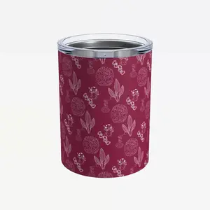 White Don't Chase Attract, Burgundy Tumbler 10oz, Positive Energy Cup, Manifestation Gift, Law of Attraction Gift Drinkware
