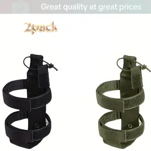 Portable Water Bottle Holder, 1 Count Adjustable Water Bottle Bag, Water Bottle Pouch, Drinkware Accessories for Outdoor Sports, without Bottle Black Hydration Fit