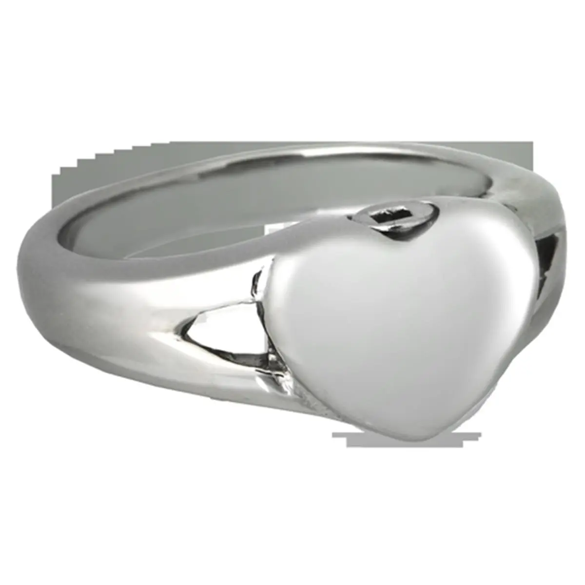 Memorial Gallery Minimalist Heart Cremation Jewelry Ring in Premium Stainless Steel, Unisex Keepsake for Ashes with Secure Screw, Size 8, Exceptional Fit, Filling Instructions