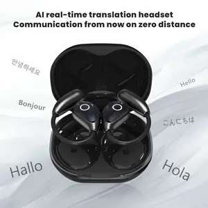 Wireless Earbuds, Bluetooth Headphones for Travel Business Learning, USB-C Charging  - Black