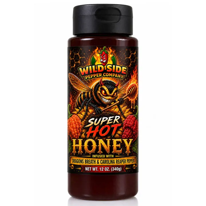 SUPER HOT Honey with Dragons Breath and Carolina Reaper