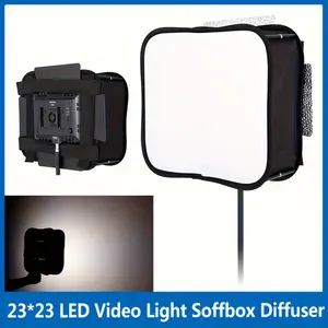 for YONGNUO YN600L II/YN900/YN300 III/IV/Light Panel Softbox Diffuser - 23x23 Foldable Professional Studio Panel with Carry, Compatible with YN300, YN160 III Video Light Panels