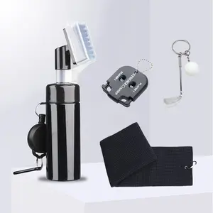 Golf Cleaning Kit, Golf Club Brush, 40x60cm Microfiber Towel, Mini Scorer, Keychain, Portable Golf Accessories, Golf Gift