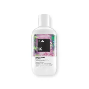 IGK PAY DAY Instant Repair Shampoo | Bond-Building + Damage Repair | Amla Oil + Vegan Silk Extract | Vegan + Cruelty Free | 236ml | 8 oz