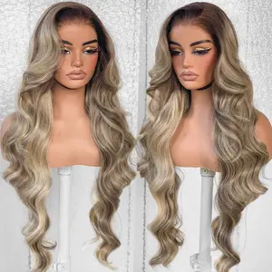 LOVSOUL  Glueless Wear And Go Synthetic 13x6 Layered Voluminous Long Body Wave HD Lace Frontal Wig Pre-Plucked No Glue Beginners Friendly 32inch Rich Hues Loose Wave Wig Body Wave Hairstyle lace