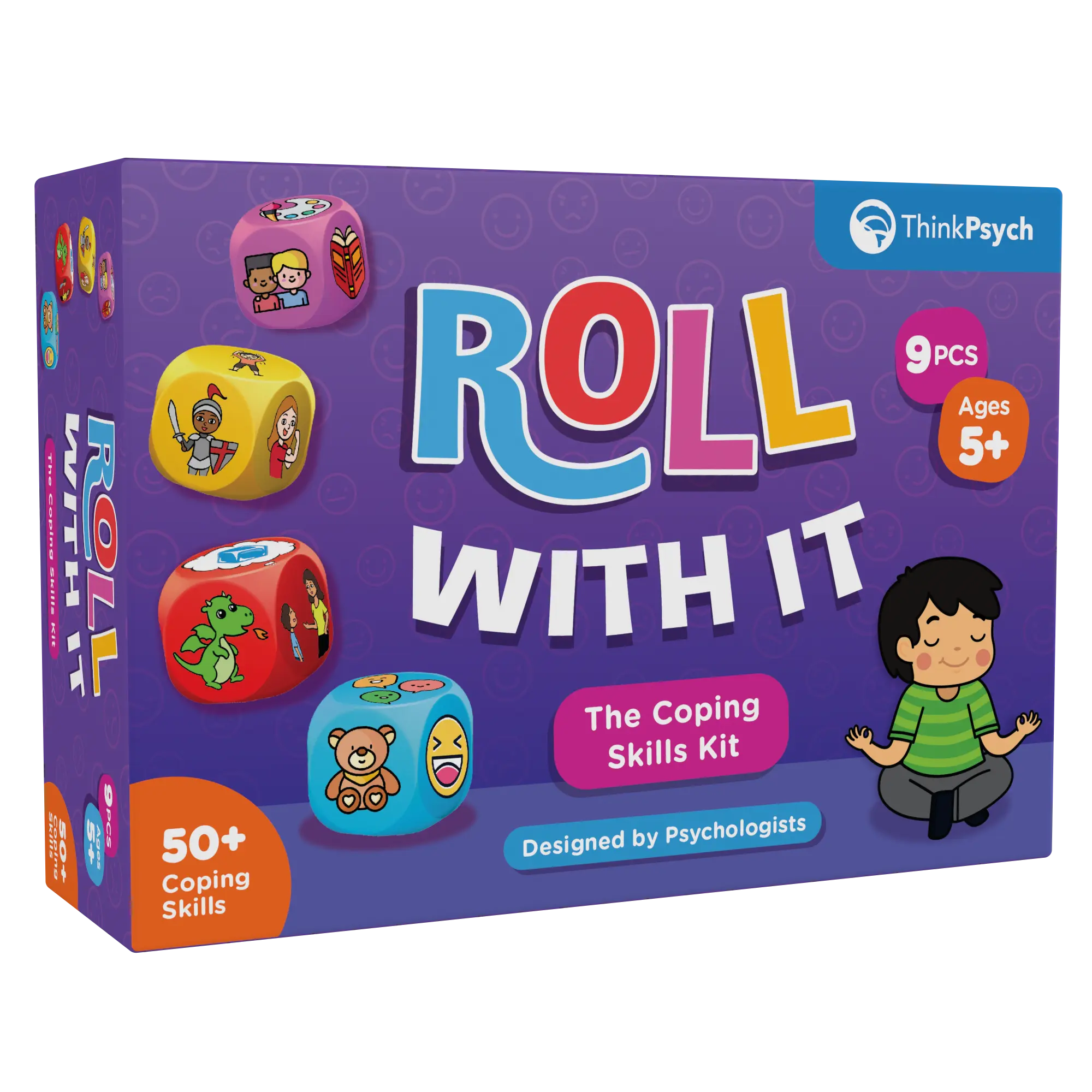 ThinkPsych Roll With It – CBT Coping Skills Kit for Kids (Ages 5–12)
