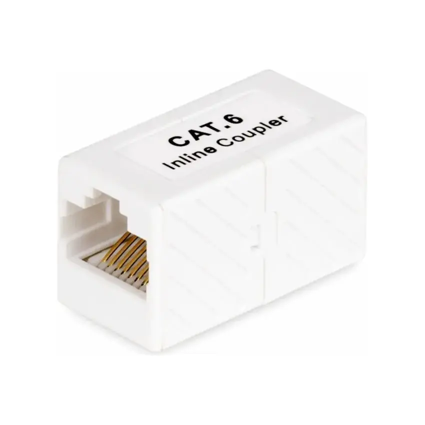 Startech IN-CAT6-COUPLER-U5 RJ45 CAT6 T568B Config Coupler - Pack of 5, 1.5 cm Width, 3 cm Depth, 1000base-t, 100vg-anylan, 2.5gbase-t, Plastic, Atm-155