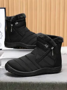 Cotton shoes, women's winter polyurethane long tube cotton boots, warm high top elderly shoes, couple's plus size snow boots, Rubber