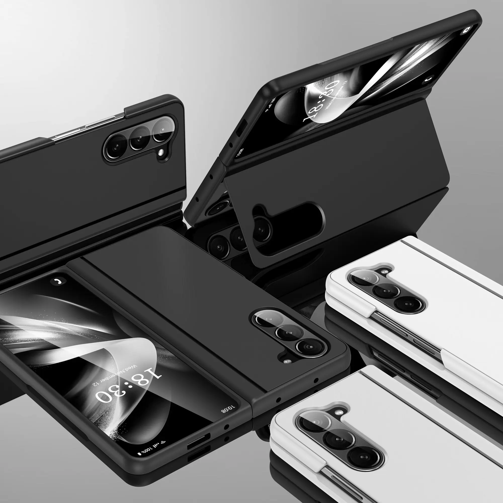 Anti-shock Matte Folding Case for Samsung Galaxy Z Fold5 fold6 fold 6 5 5G Fold4 Fold3 Fold 3 4 Cell Phone Accessories Cases phone cases cellphone protect